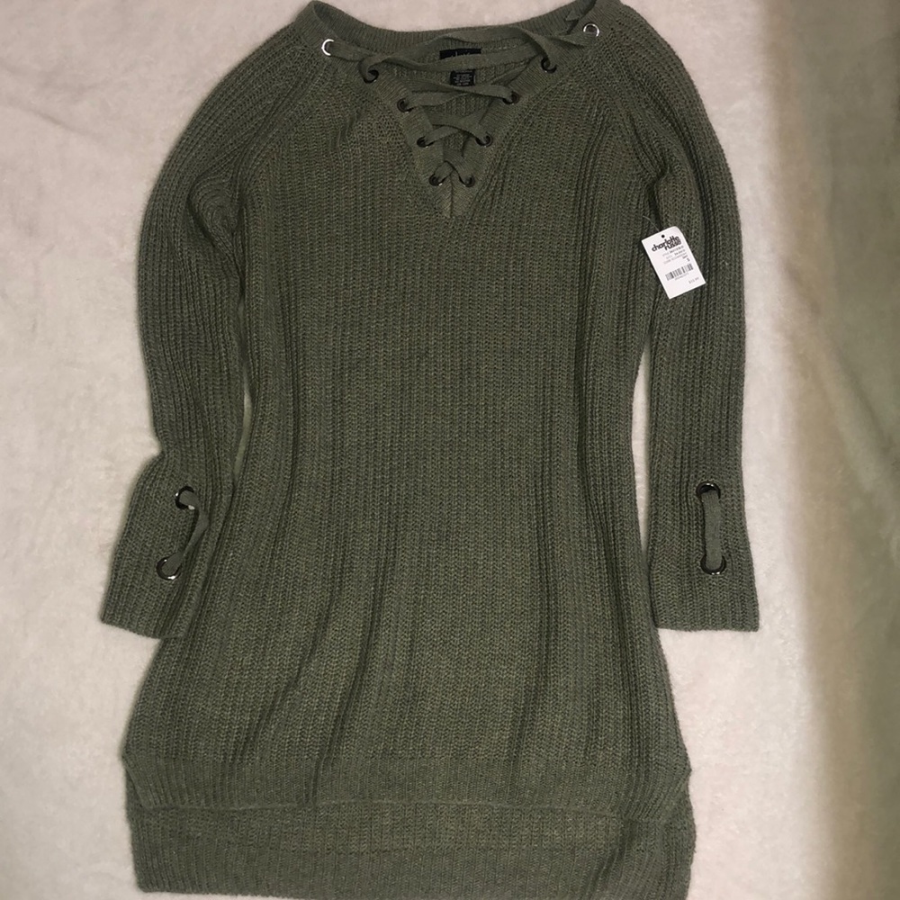 Green Sweater Dress